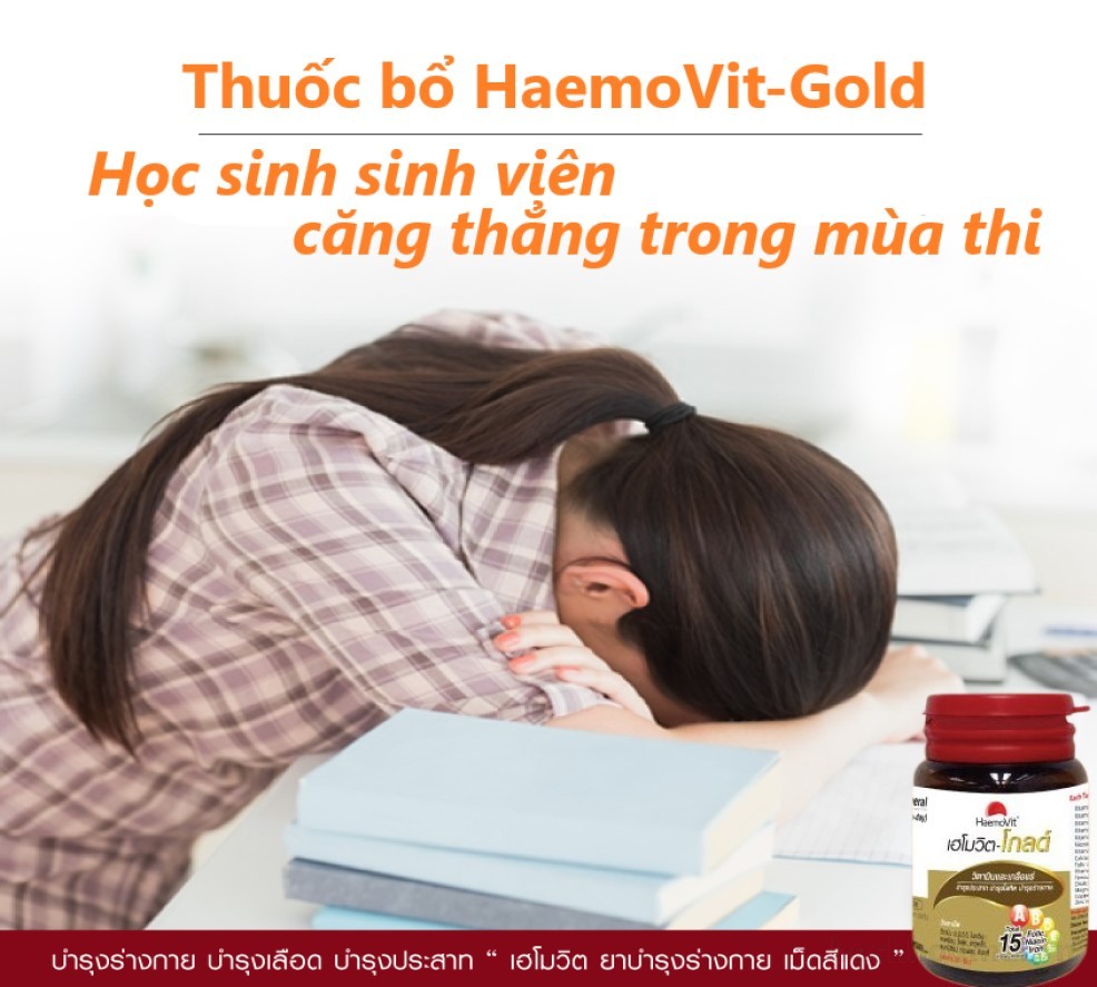 vıên uốnǥ bổ não ţhần kinh, bổ huyết Haemovit – Gold Thái Lan