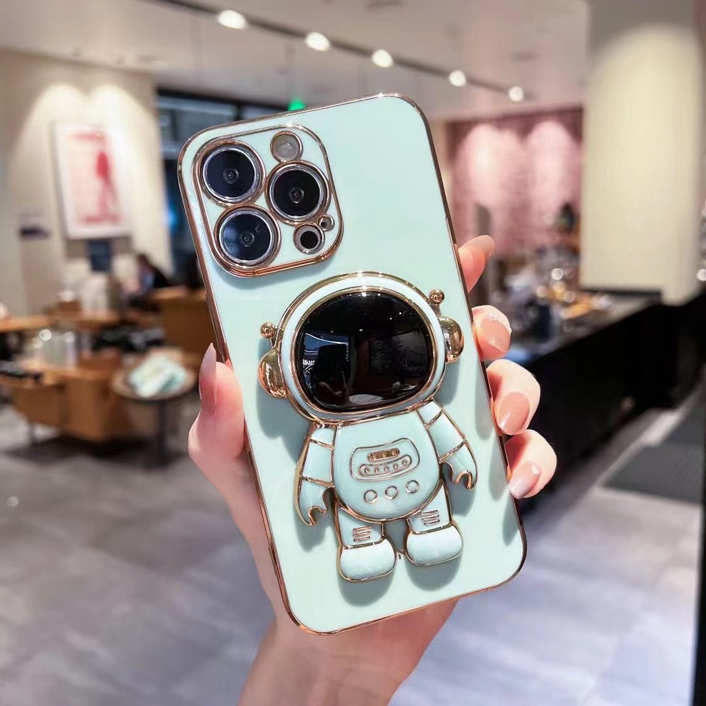 Ốp Điện Thoại Có Giá Đỡ Hình Phi Hành Gia Cho iPhone 11 Pro MAX XS MAX XR XS X 8 7 6S 6 Plus SE2020