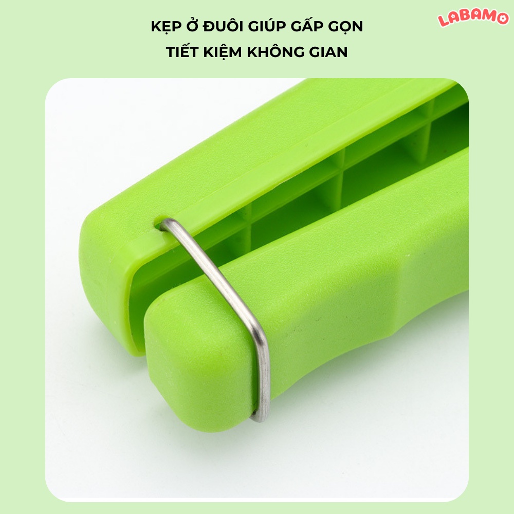 Kẹp gắp đồ nóng thức ăn bát đĩa chống nóng bằng inox cán nhựa LABAMO DC01