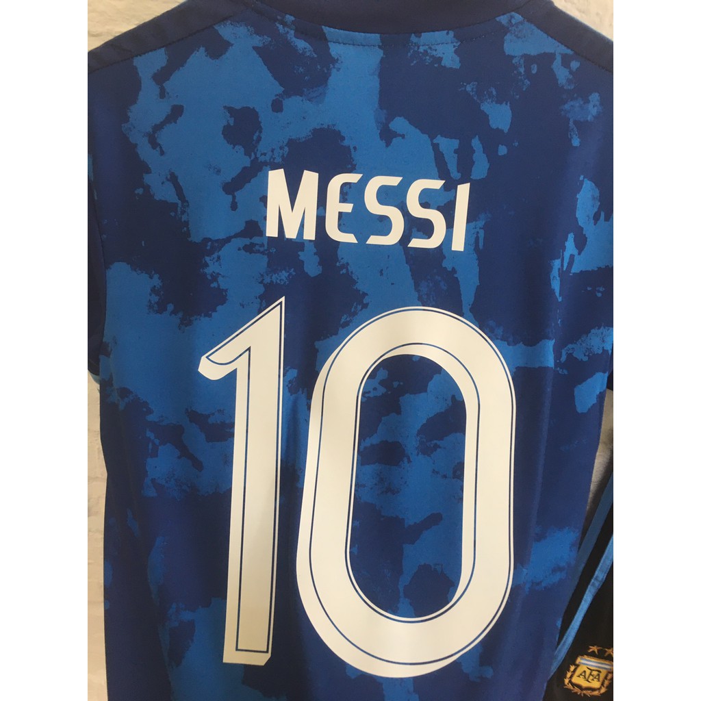 Bộ quần áo bóng đá Ngôi sao Messi argentina xanh sân khách | BigBuy360 - bigbuy360.vn