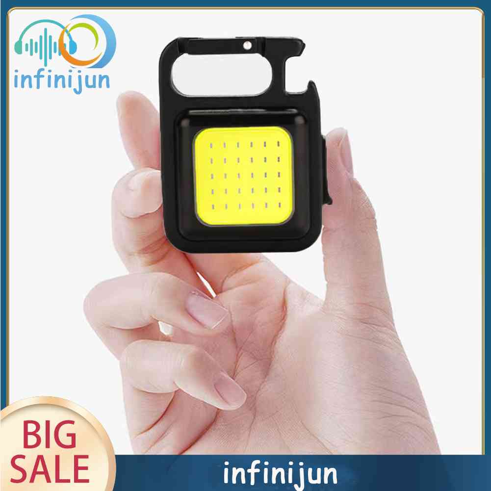 Móc Khóa Đèn LED COB Mini 400lm Chống Nước 4 Chế Độ