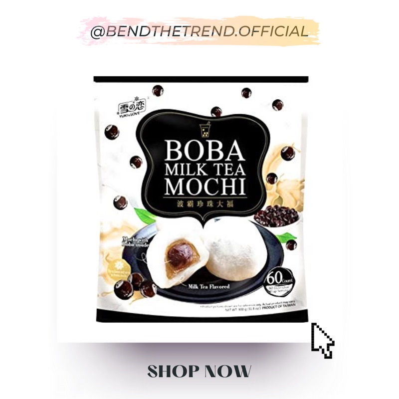 BÁNH MOCHI NHÂN TRÀ SỮA TRÂN CHÂU BỊCH 60 cái [BOBA MILK TEA MOCHI]