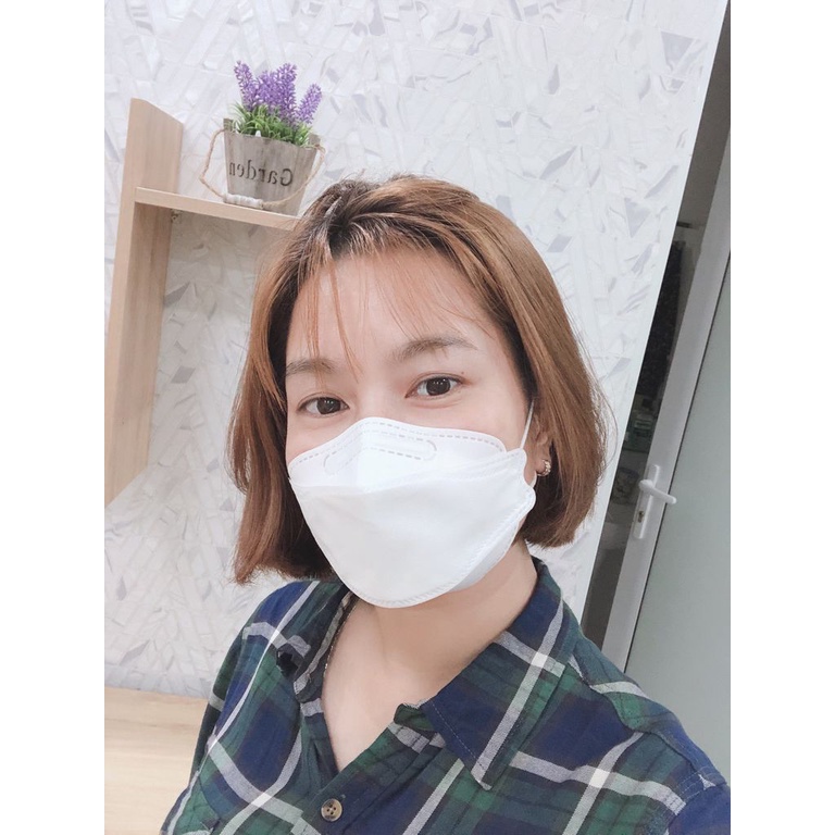 Khẩu Trang 4D KF94 Hàn Quốc Chống Bụi Mịn Kháng Khuẩn Vải Không Dệt 4 Lớp Thoáng Khí - Sỉ Từ 1 Cái