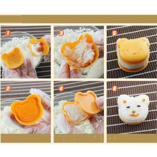 Set 3 khuôn bento ép cơm