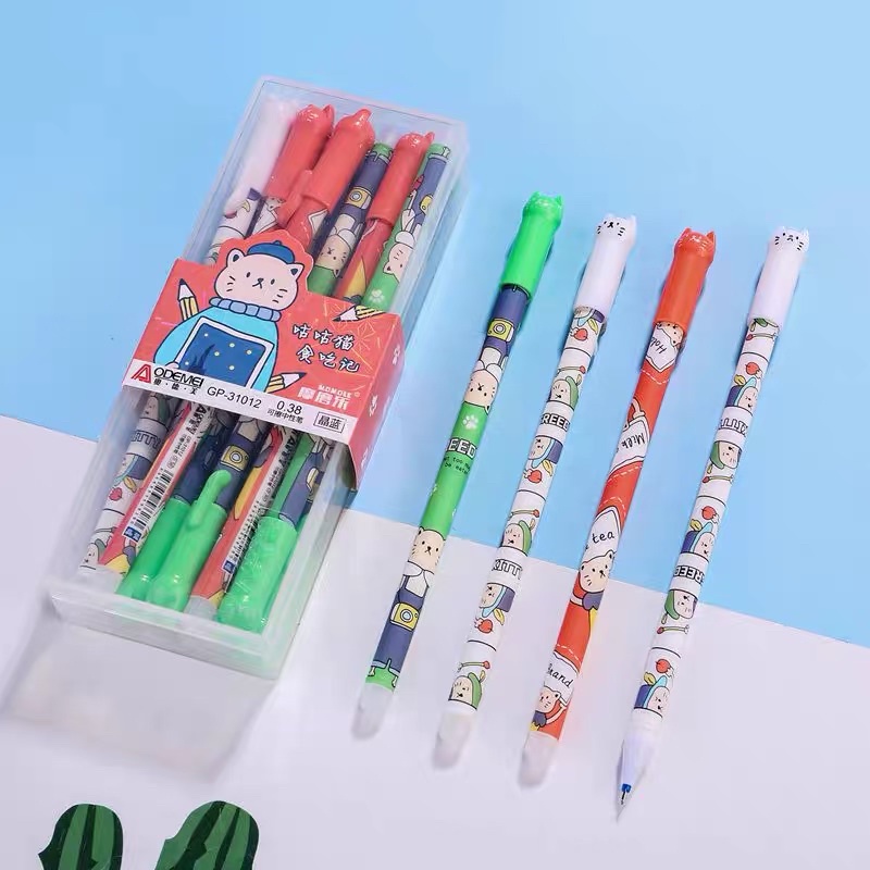 Combo Bút Gel nước có thể xoá được hoạ tiết dễ thương Bi store