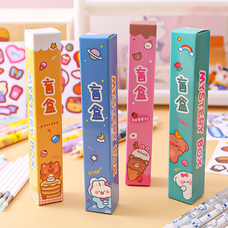 Hộp Bút Mực Gel Màu Đen Thiết Kế Độc Đáo Tiện Dụng Cho Học Sinh