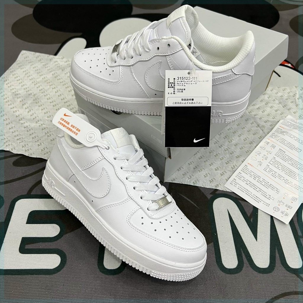 Giày_Nike Trắng AF1 Nam Nữ, Giày_Nike Air Force 1 Trắng Cao Cấp Full Size Nam Nữ Đi Học Hot Trend Full Box Jinx.Sneaker