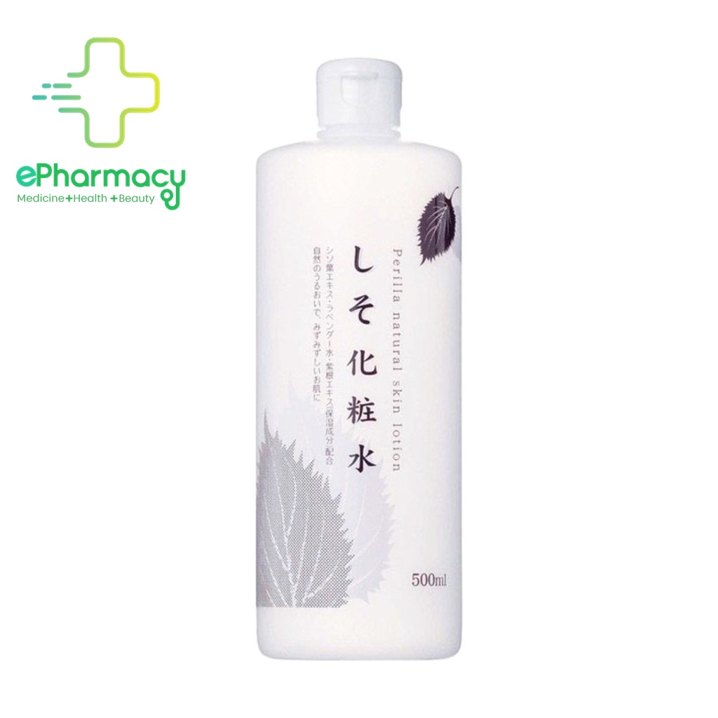 Toner Chinoshio Perilla Natural Skin Lotion Nhật bản Nước Hoa Hồng Chiết Xuất Tía Tô 500ml