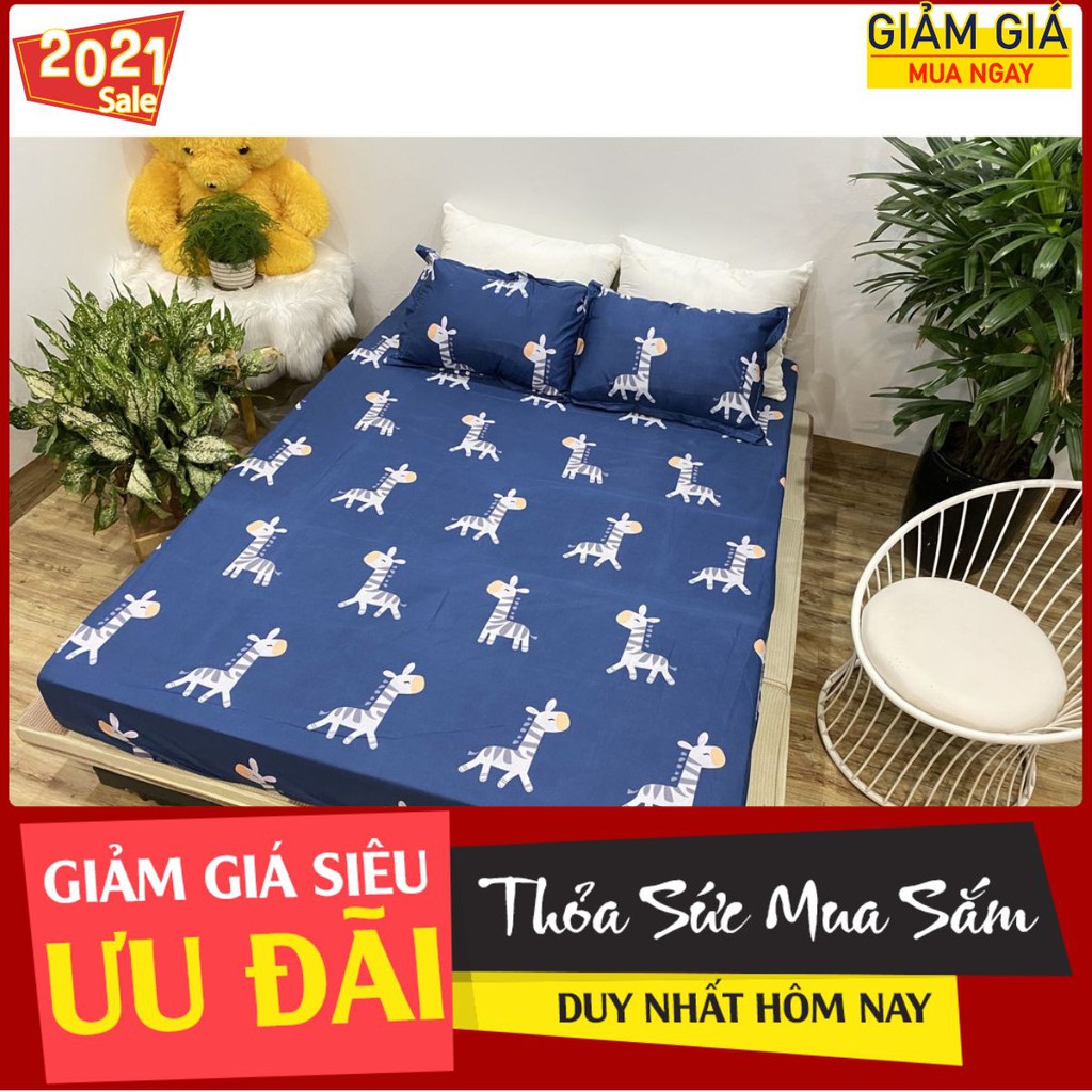 Drap ga trải giường vải mát,MẪU NGỰA VẰN,ĐŨ KÍCH THƯỚC