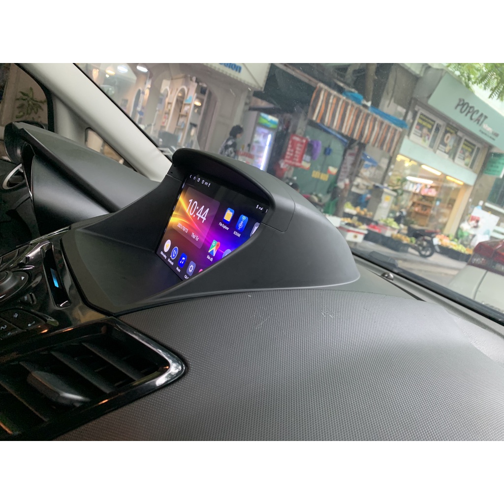 Mặt dưỡng màn androi chìm cho ford fiesta/ecosport bản thấp. giây giắc zin kèm cambus