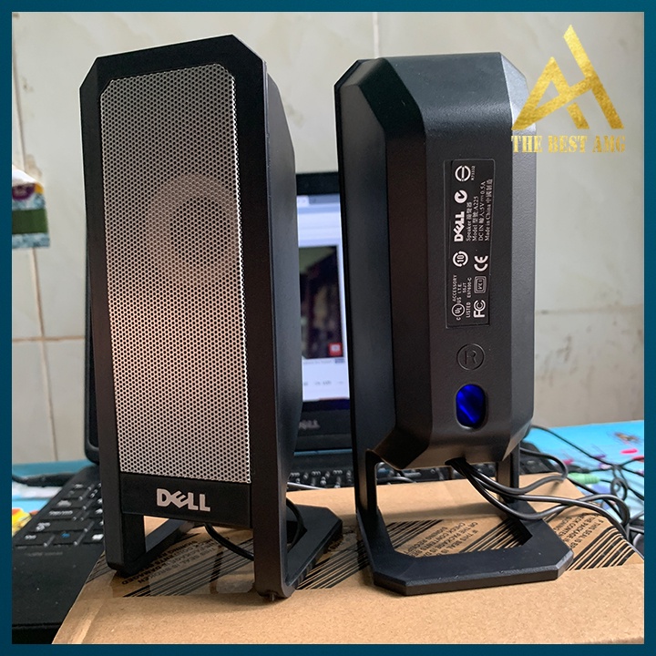 Loa Máy Vi Tính Để Bàn Chính Hãng 2.0 DELL A225 Nguồn USB - Loa Nghe Nhạc PC Laptop Có Dây Gaming Mini