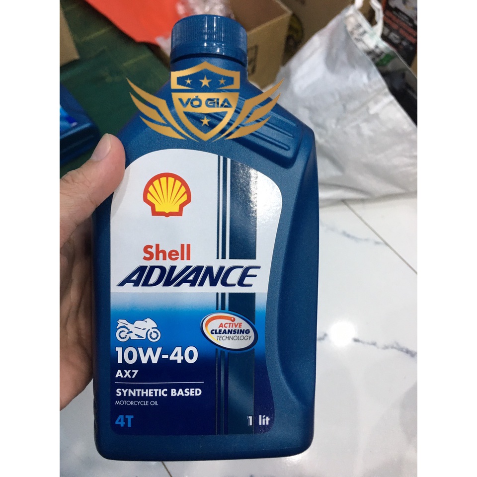 NHỚT SHELL ADVANCE AX7 10W40 Synthetic Based dùng cho xe số