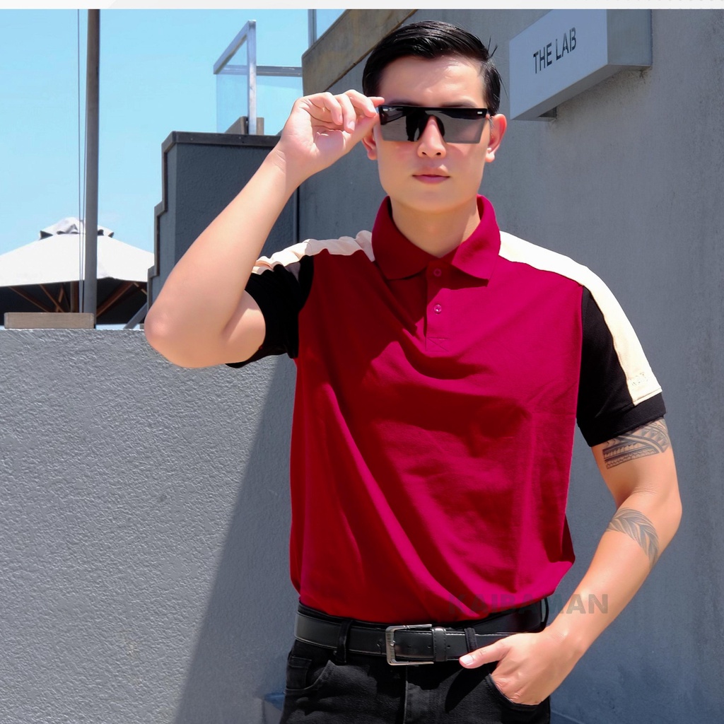 Áo Polo Nam Cổ Bẻ Regular , Áo Thun Nam Kaibaman Vải Cá Sấu Cotton Cao Cấp Với 4 Gam Màu - Kaibaman Store