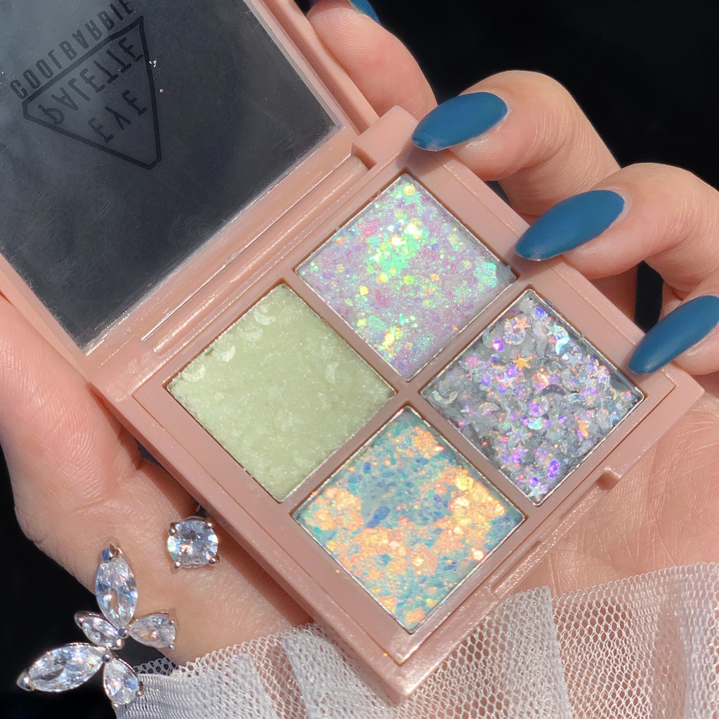 Bảng Phấn Mắt Bốn Màu Ánh Ngọc Trai Lấp Lánh Cho Người Mới Bắt Đầu | BigBuy360 - bigbuy360.vn