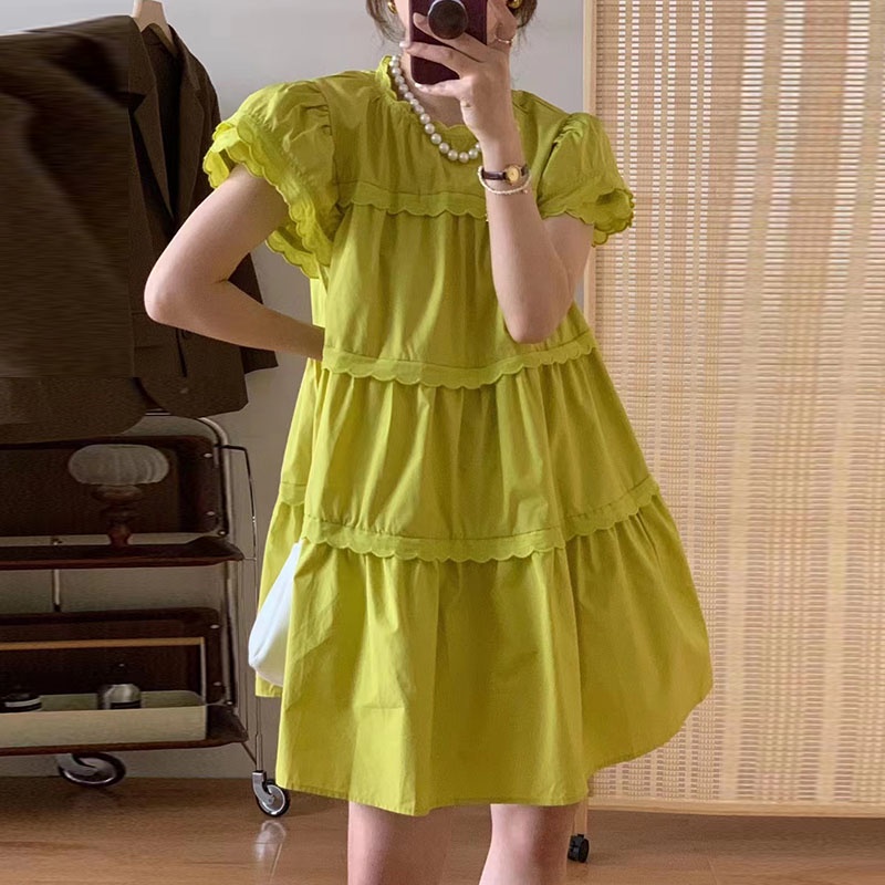 Váy babydoll cổ tàu