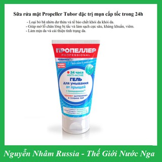 Sữa rửa mặt propeller tubor 24h dành cho da dầu, mụn