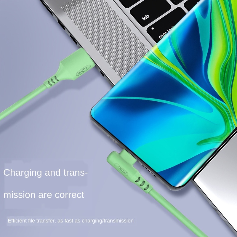 Cáp sạc nhanh ZEEJUL 5A micro USB type C 90 độ chuyên dụng cho Samsung Xiaomi