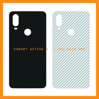 Decal dán lưng Vsmart Active 1/ Active 1+/ Joy 1/ Joy 1+/ Joy 3 vân carbon 3D
