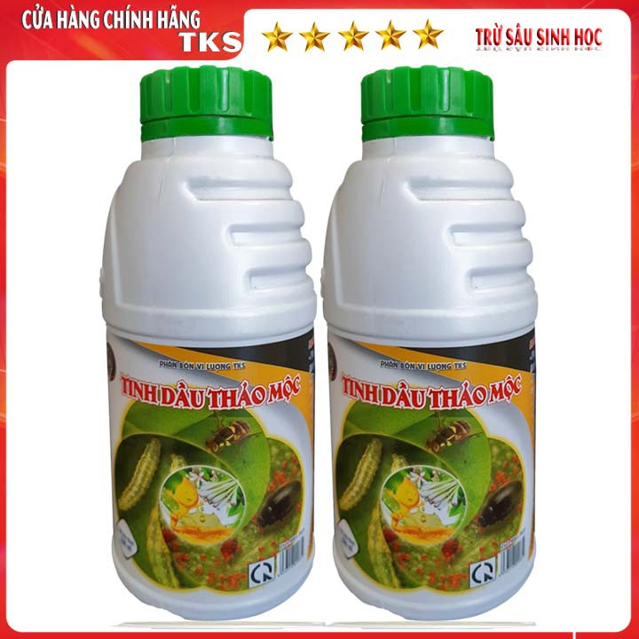 TINH DẦU THẢO MỘC: Phòng Trừ Sâu, Rầy, Côn Trùng Gây Hại Cây Trồng - Bằng Sinh Học - Chai 500ml