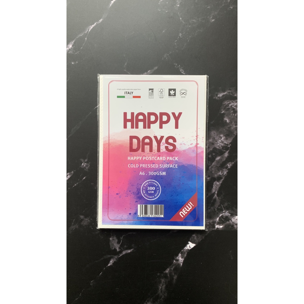 [THEATTSHOP] Giấy vẽ màu nước Happy 250gsm/300gsm