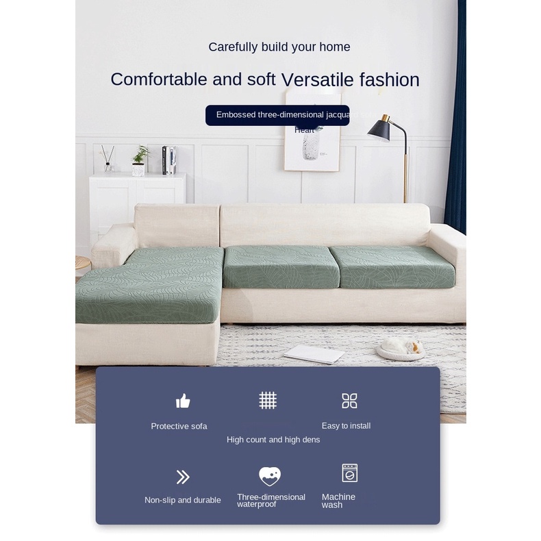 Vải bọc ghế sofa Vỏ Bọc Đệm Ghế Sofa 1/2/3/4 Chỗ Ngồi Hình Chữ L 10 Kích Cỡ Chống Thấm Nước bọc sofa chữ l