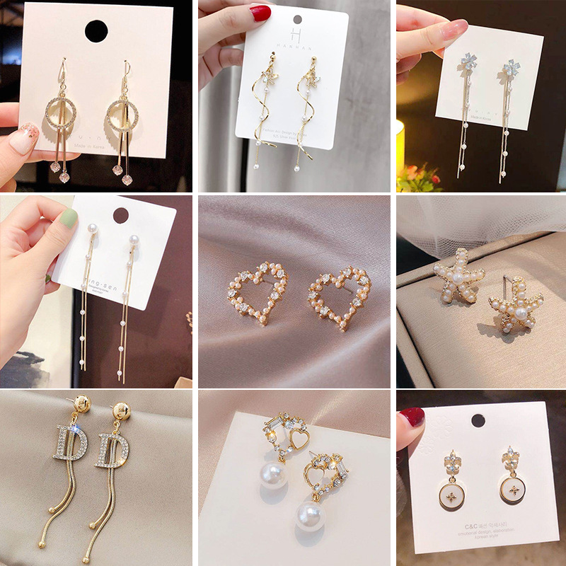 Bông Tai Thời Trang Mạ Bạc 925 Dành Cho Nữ