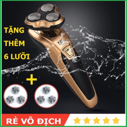 Máy Cạo Râu 3 Trong 1 Cắt Tóc Cạo Râu Tỉa Lông Lưỡi Cạo Thông Minh, Có Cổng Sạc - Vinmax