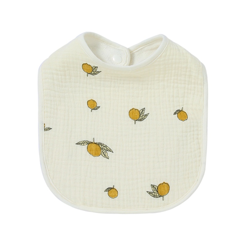 Yếm Ăn Cotton Nhiều Lớp Thấm Nước Dành Cho Bé Trai Gái 3-24 Tháng Tuổi