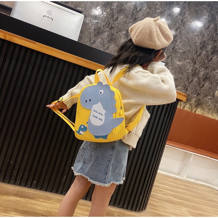 Balo hình khủng long cho bé trai, bé gái đi học mẫu giáo size 24cm BALO-551