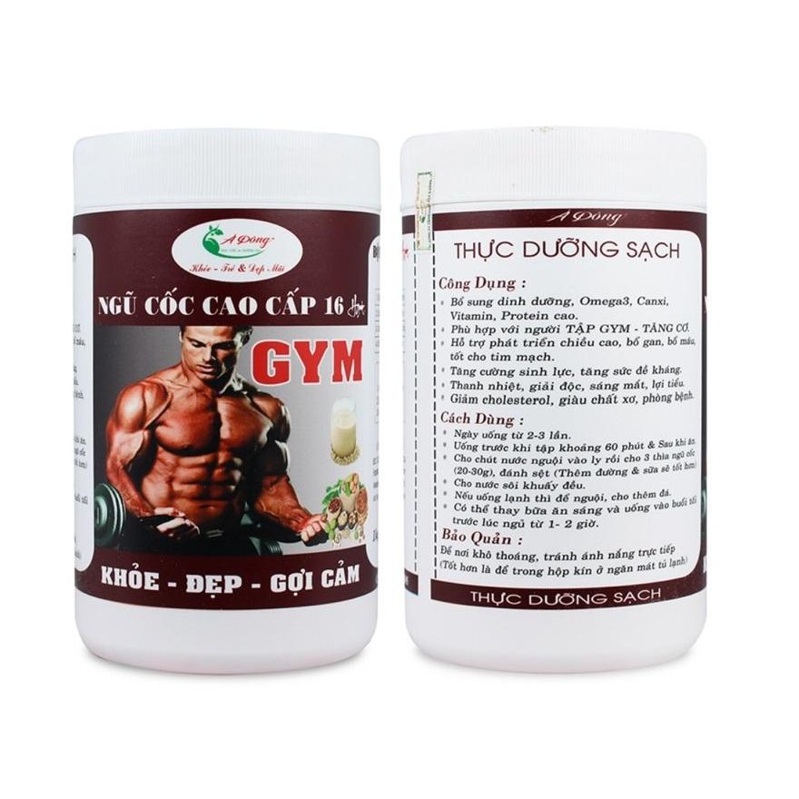 BỘT NGŨ CỐC CAO CẤP 16 LOẠI HẠT - HỖ TRỢ TẬP GYM Á ĐÔNG (1KG) - BỔ SUNG DINH DƯỠNG CẦN THIẾT CHO CƠ THỂ - TĂNG CƠ