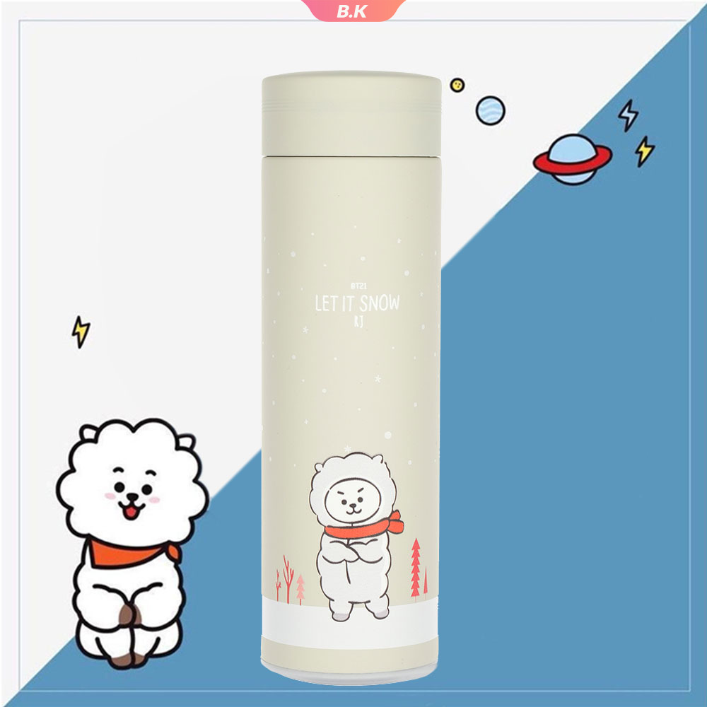 THERMOS THERMOS Bình Nước Giữ Nhiệt In Hình Bts Bt21 Dễ Thương Tiện Dụng (Ku2)