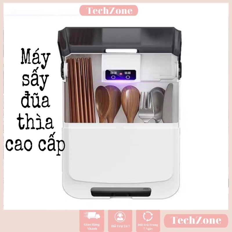 Máy sấy khử khuẩn đũa thìa bằng tia UV, tiêu diệt nấm mốc.