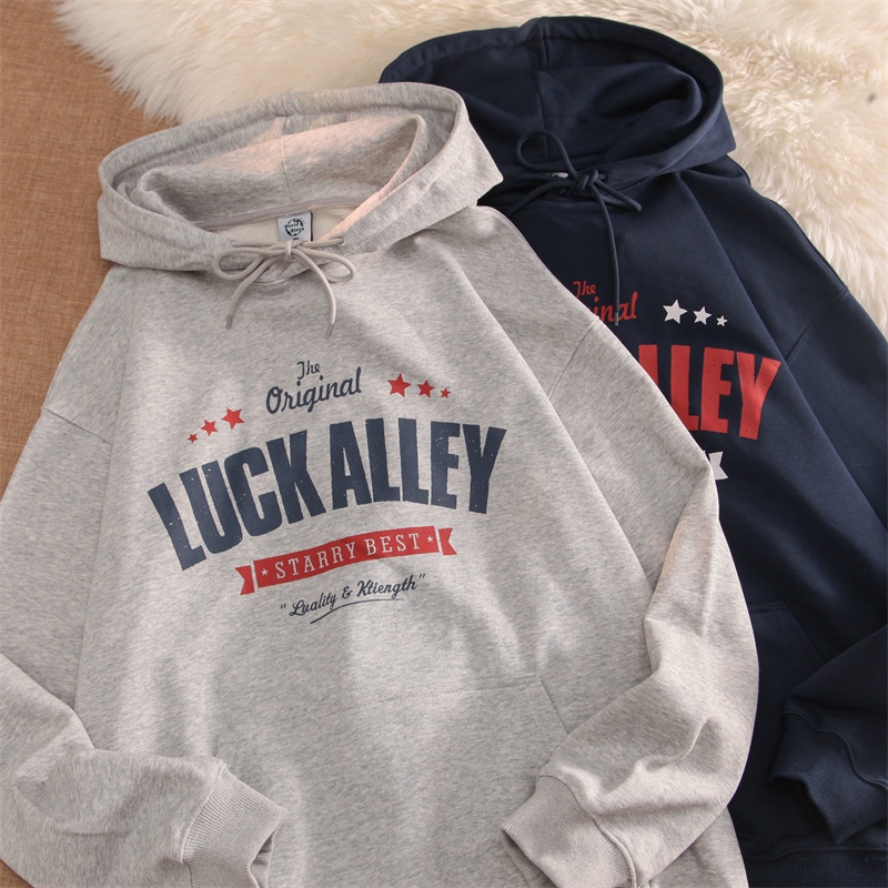 NRVP Áo Hoodie Tay Dài Oversize In Họa Tiết Phong Cách Hàn Quốc Kiểu Mới Cho Nam / Nữ