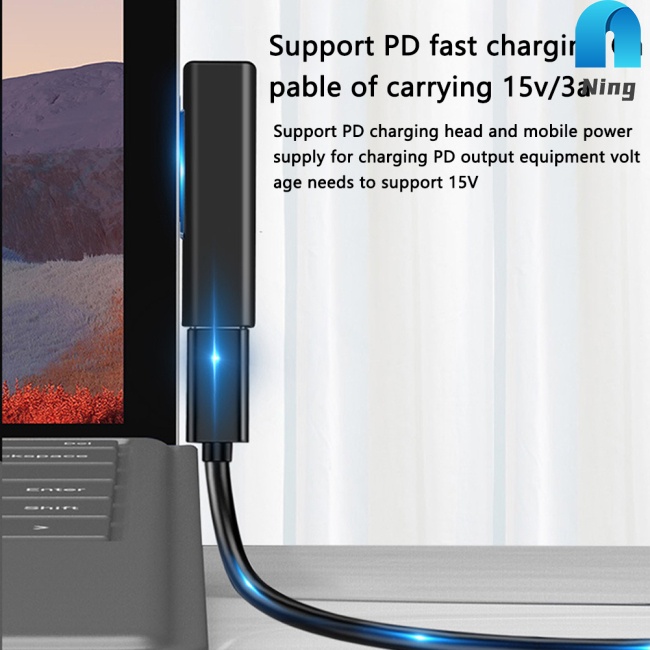 Đầu Chuyển Đổi Pd Sang Usb Type C 15v / 3a Chuyên Dụng Cho Microsoft