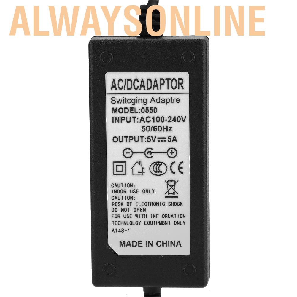 Alwaysonline AC 100-240V To 24V/12V/5V 2A/4A/5A/6A Power Supply Adapter US Plug LED Strip CS