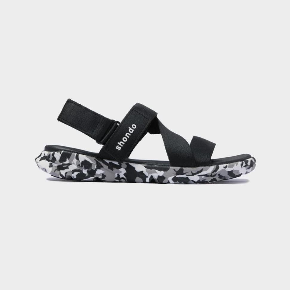 𝐑ẻ Xả Mới - {SALE} GIÀY SANDAL SHAT-SHONDO F6 SPORT CAMO ĐEN AL6 " ' ; ོ , ! '