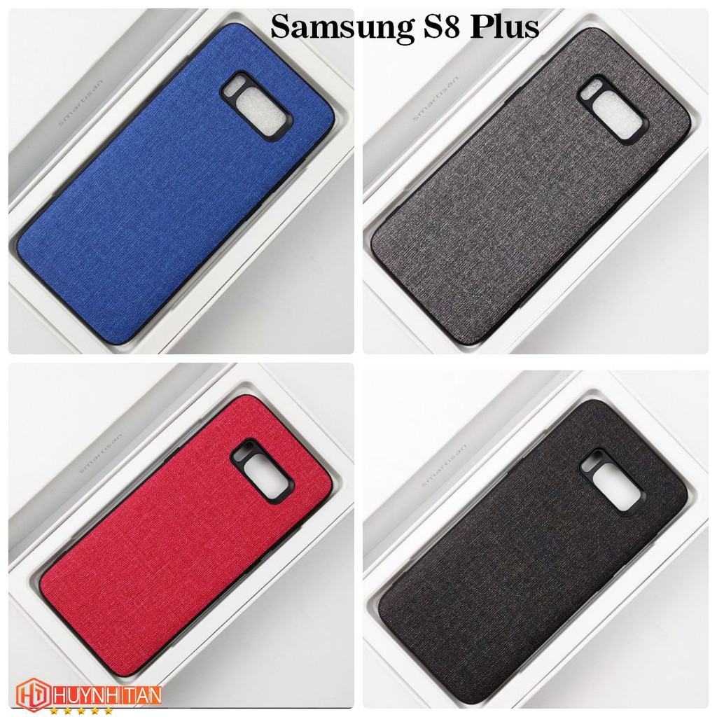 Ốp lưng Samsung S8 Plus vân vải Jean (Full Màu)