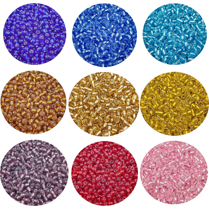 Bộ 100 Hạt Thủy Tinh 4mm Thiết Kế Mới Dùng Làm Trang Sức DIY Mới