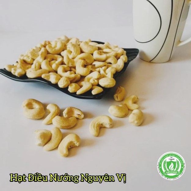 Hạt điều nướng nguyên vị hafood , không rang muối cho người ăn kiêng giảm tiểu đường_hũ 400gr