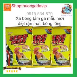 zero mite tắm gà đá, hết mạt, bóng lông