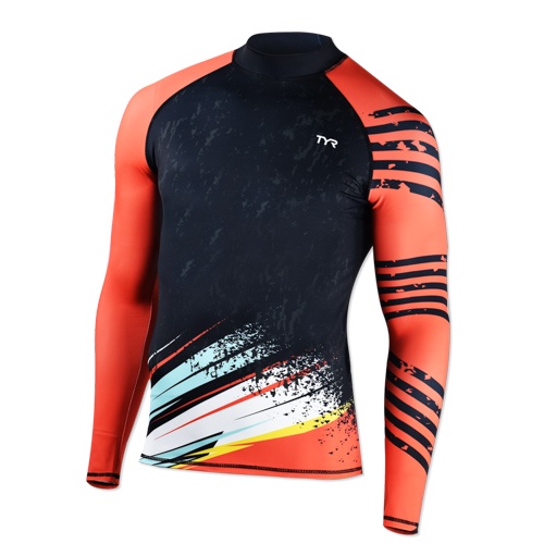 Áo bơi tay dài chống nắng TYR Cascade Men's Long Sleeve Rashguard