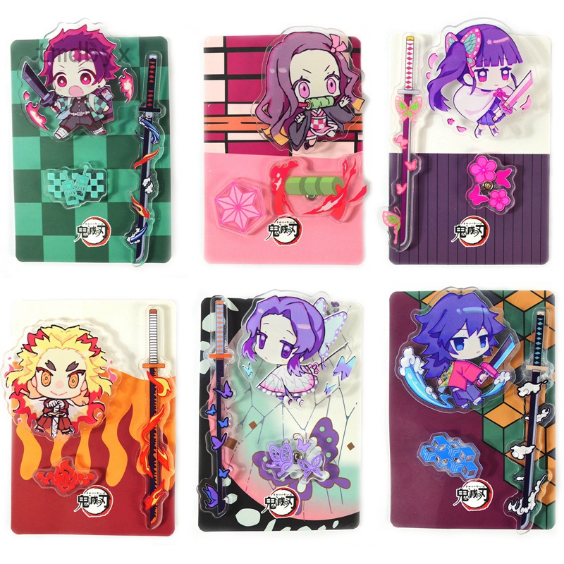 Ghim cài áo họa tiết nhân vật anime Demon Slayer dễ thương