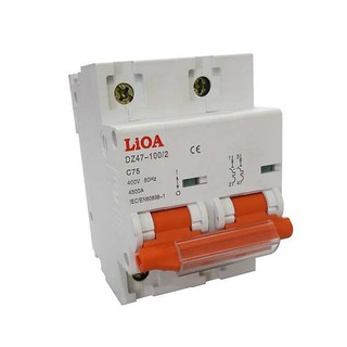 CHÍNH HÃNG - Cầu dao tự động 2 cực 75A dòng cắt 4,5KA LIOA MCB2075/4,5