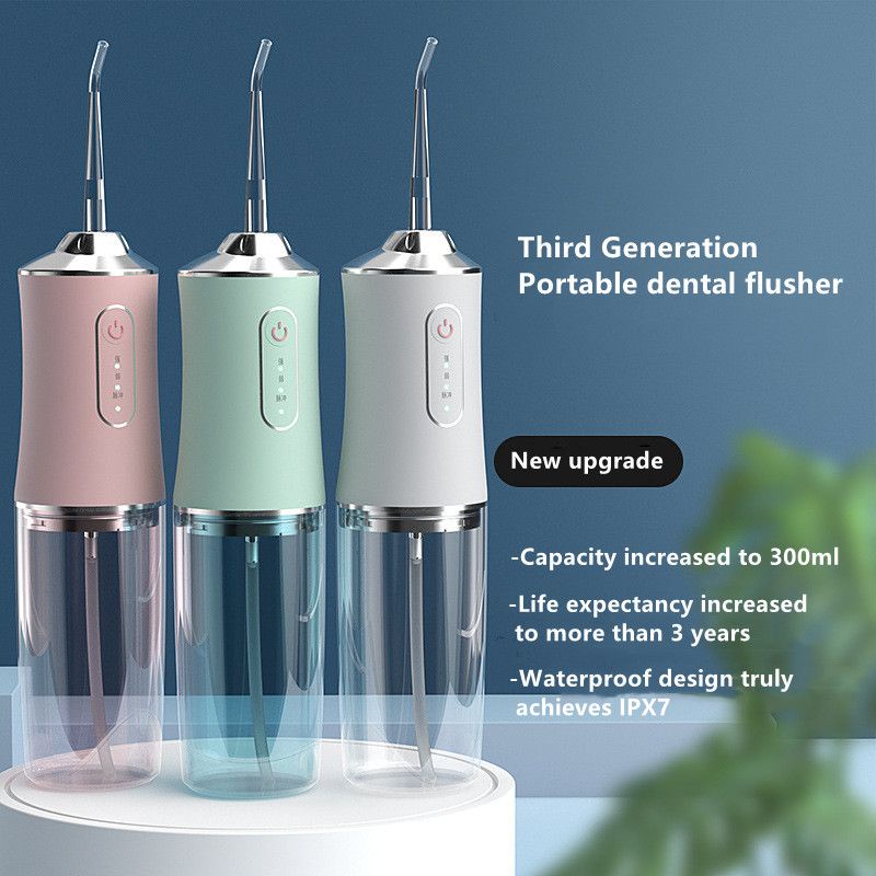 Máy tăm nước  3 chế độ có thể sạc lại tiện lợi chuyên dụng chăm sóc răng miệng