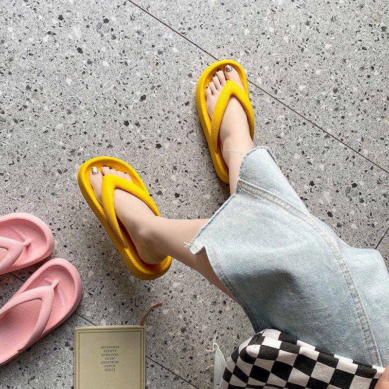 Dép Xỏ Ngón Đế Dày Mềm Mại Bằng EVA Size 36-45 Thời Trang Cho Nữ