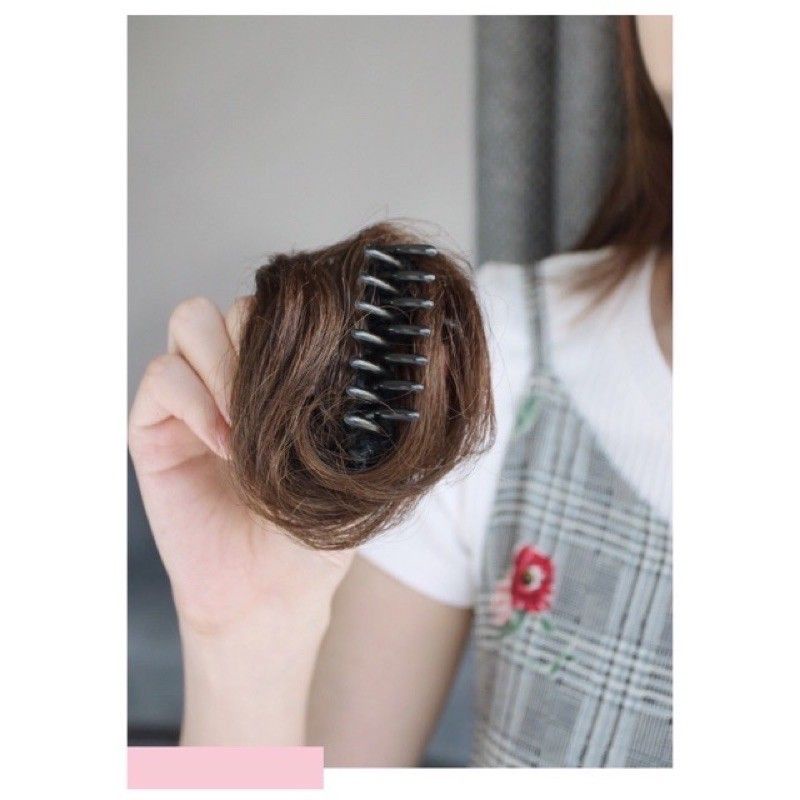 Ngoạm búi mini tóc giả