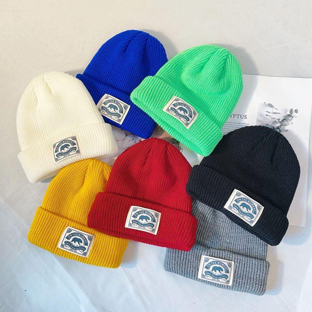Mũ Len Beanie Hình Gấu Bắc Cực Phong Cách Đường Phố Hàn Quốc Độc Đáo
