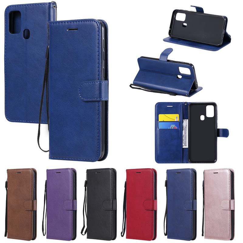 Bao da điện thoại nắp gập chất lượng cao dành cho Samsung Galaxy M10 M20 M30 M40 M10S M30S M11 M21 M31