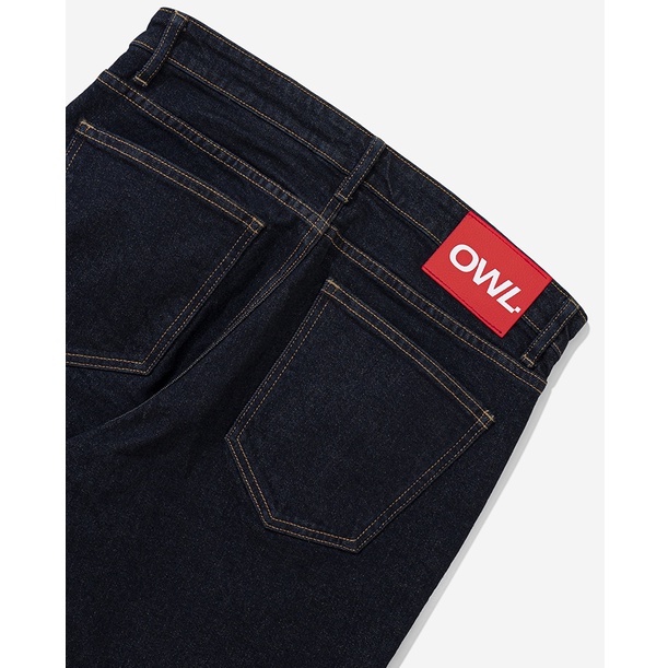OWL BRAND® BASIC SLIM JEANS - Quần jeans dài ống suông / Indigo