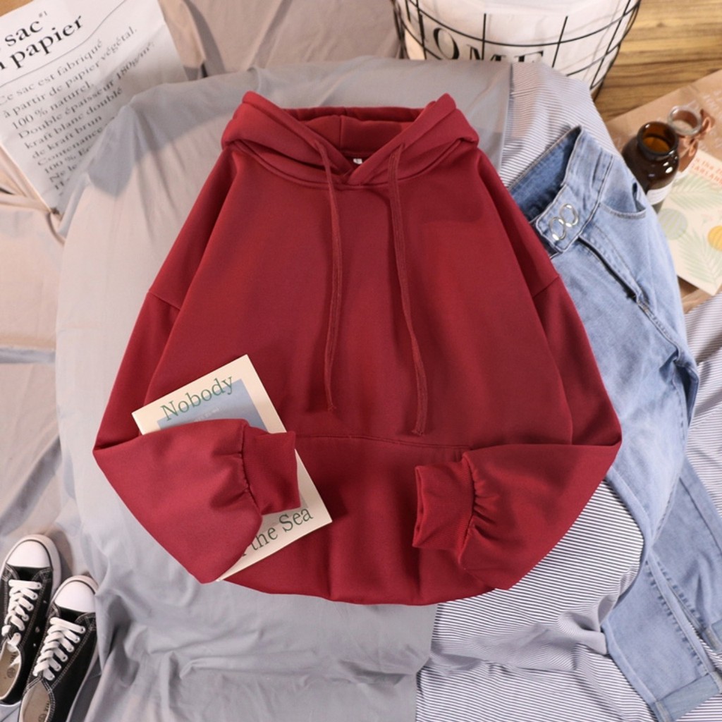 Áo HOODIE BASIC cao cấp, áo nỉ bông trơn nhiều màu